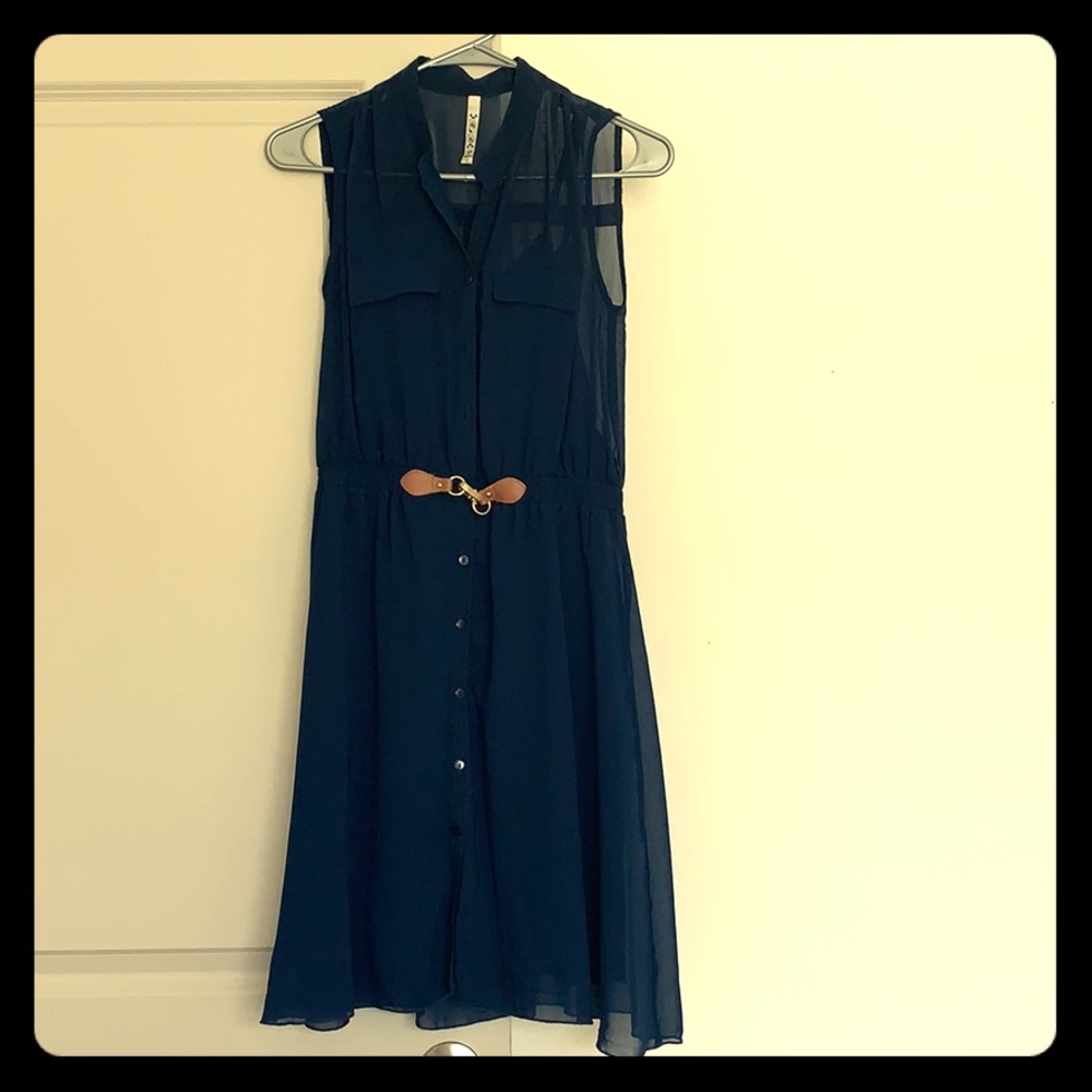 Dark blue dress